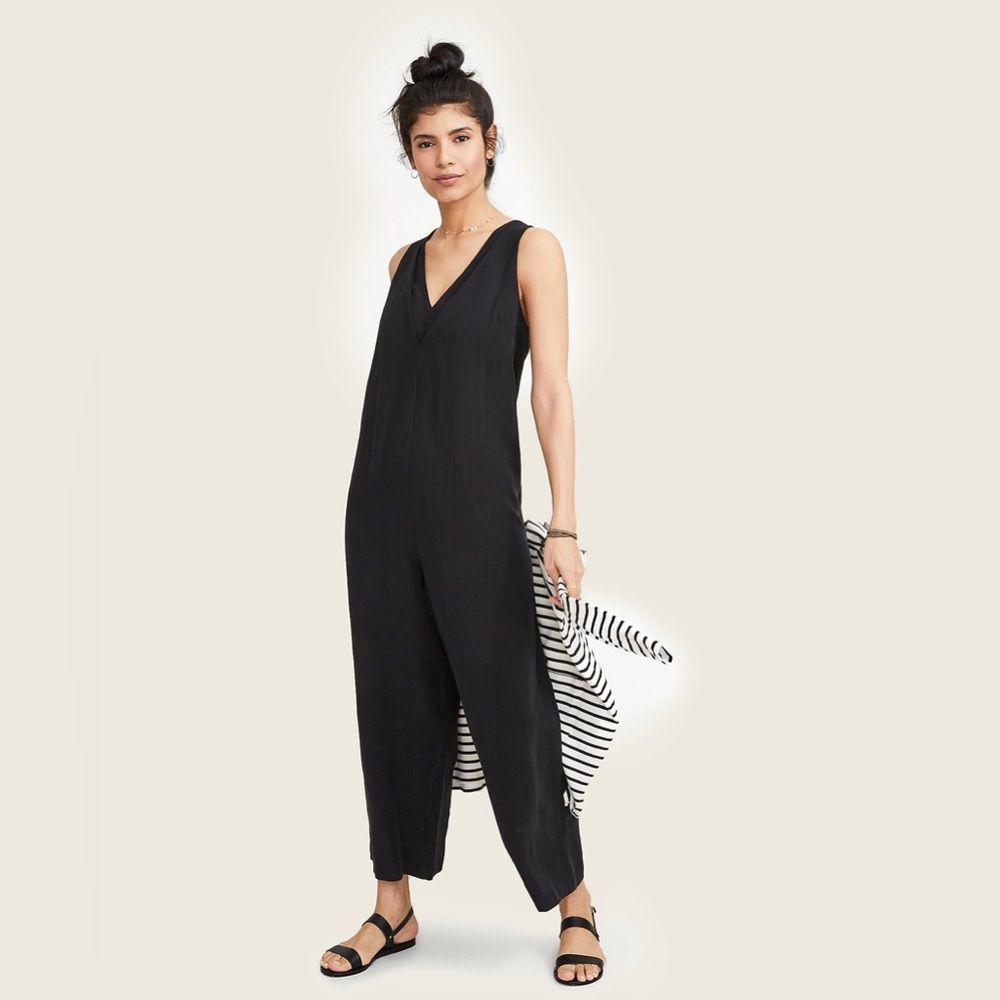 HATCH Back in The Game wide leg maternity and nursing jumpsuit